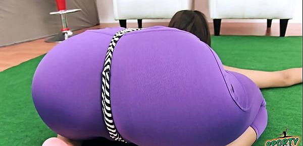  Amazing Body Teen Perfect Ass Deep Cameltoe Yoga in Tight Lycra Spandex